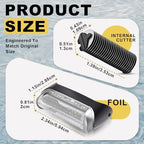 2 Pack 10B 190s-1 Replacement Foil and Cutter Compatible with Br-aun Series 1/C-ruzer, 10B/20B 1000/2000 Series, Foil & Blade Set Fits for 170 180 190 1715 1735 1775 5728 5729 170S