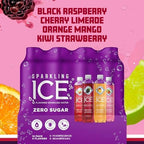 Sparkling Ice Black Raspberry Variety Pack with Caffeine, Zero Sugar Flavored Sparkling Water with Antioxidants, Vitamins, and Zero Calories (16 fl oz Cans, 12 count)