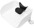 Portable Shampoo Basin Hair Wash - Kaleurrier Hair Washing Station Shampoo Tray for use at Home for Sink Bathtub - Tear-free Rinser for Baby Toddler Kids Elderly Bedridden Disabled Patient(White)