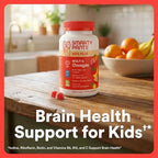 SmartyPants Kids Multivitamin Gummies with Omega 3 DHA/EPA, Vitamins D3, C, B12, B6, A, K, and Zinc, Gluten Free, Clean Label, Three Fruit Flavors, 60 Gummies (30 Day Supply)