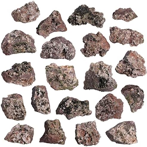 mookaitedecor Natural Epidote with Druzy Crystal Quartz Cluster, Mineral Raw Stone Specimen Ornament for Reiki Healing Home Decor, 10-50g