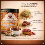 Danodia Foods Banarasi Meetha Paan 100 g (3.53 oz) — Authentic Indian Mouth Freshener (Mukhwas), Fennel • Dry Dates • Rose, Non Tobacco, Alcohol Free | Natural After Party Snack