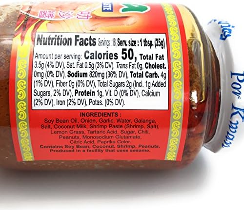 Por Kwan Laksa Paste, Coconut, Chili, 16 Oz