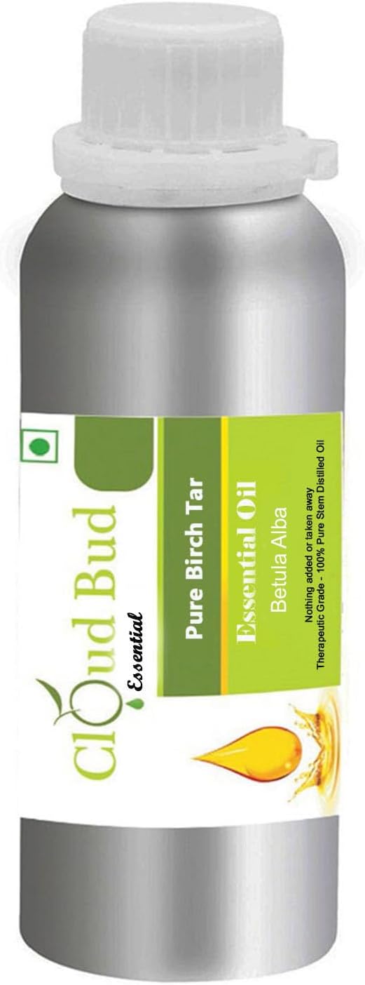 Pure Birch Tar Essential Oil 1250ml 42oz Betula Alba 100% Pure and Natural Steam Distilled