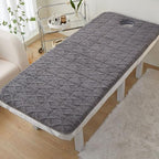 Sponge Massage Bed Pad with Face Hole Thicken Spa Massage Table Pad with Elastic Band Non-Slip Lash Bed Cushion Massage Table Topper Square Round Trapezoidal Head,Gray(t)6cm,60 * 180cm(H)