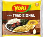 Yoki Seasoned Cassava Flour Farofa de Mandioca Pronta 400g, 14 Ounce (2 Pack)