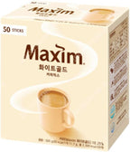 Instant Coffee Maxim Mocha Gold Mild Coffee Mix, 12g x 50 Sticks (50T, White Gold Coffee Mix)
