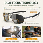 JO Bifocal Reading Glasses Sunglasses 2 Pack - UV400 Protection Aviator Bifocal Sun Reader for Men