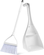 MAGICLULU Mini Broom and Dustpan Set with Toothed Dustpan Compact Handheld Sweeper for Kitchen Car Desktop Small Spaces Cleaning