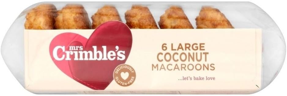 Mrs Crimble's Large Coconut Macaroons (6 per pack - 210g) - Pack of 6