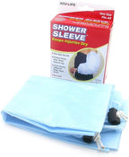 Acu-Life Shower Sleeve, Keeps Injuries Dry, One Size Fits All, Reusable, Waterproof, Blue