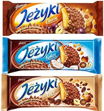 JUTRZENKA JEZYKI VARIETY MIX CLASSIC COCONUT CAFE 140G/4.9OZ. 3PACK