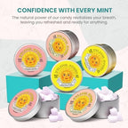 Xylitol Stone Sugar Free Candy - Vegan & Keto Friendly Unique Hard Candy - 100% Natural Flavor Candies - Gluten Free & Non-GMO Breath Freshener Mints - Pack of 6 (2 Strawberry, 2 Lemon, 2 Peach)