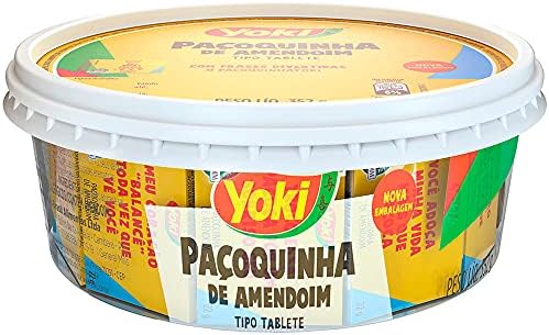 Ground Peanut Candy Bar Yoki - 16 Units - 12.4oz | Paçoquinha de Amendoim Yoki - 16 Tabletes- 12.4oz