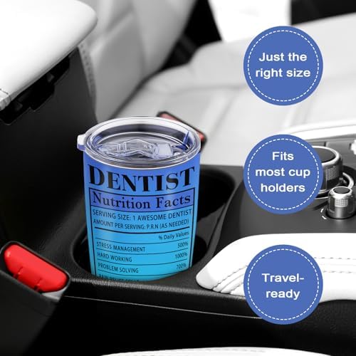Dentist Appreciation Gifts for Women Men Male Female,National Dentists Day Gifts,Travel Coffee Tumbler Mug 20oz