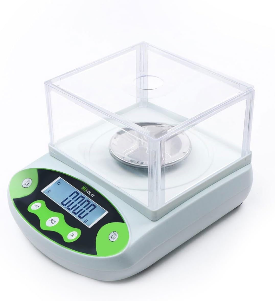 U.S. Solid 500gx0.001g Lab Analytical Balance 1mg Digital Precision Lab Scale Electronic Scientific Weighing Jewelry Scales w/Windshield