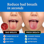 Mouthology Tongue Scraper for Kids (2 Pack), Stainless Steel Tongue Cleaner (Reduce Bad Breath), Metal Tongue Scrubber for Children, Improve Oral Health