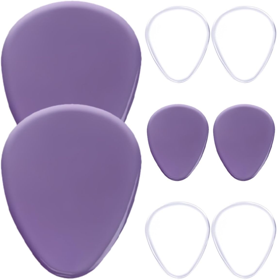 4 Pairs Gel Metatarsal Pads for High Heels, Soft Forefoot Cushions Adhesive, Comfortable Half Foot Insoles for Women’s Shoe Relief and Anti-Friction