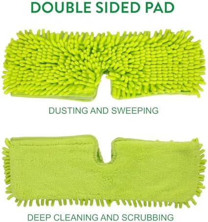 Pine-Sol Microfiber Chenille Mop Refill Compatible with Pine-Sol Dual-Sided Microfiber Mop, Replacement Head for Dry or Wet Use, Machine Washable Double Sided All Surface Cleaning