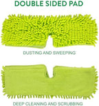 Pine-Sol Microfiber Chenille Mop Refill Compatible with Pine-Sol Dual-Sided Microfiber Mop, Replacement Head for Dry or Wet Use, Machine Washable Double Sided All Surface Cleaning