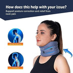 Wonder Care Neck Brace for Sleeping Cervical Collar Adjustable Neck Support Brace Relief Cervical Spine Pressure Ideal for Travel, Office Workers & Neck Injury Recovery, Medium