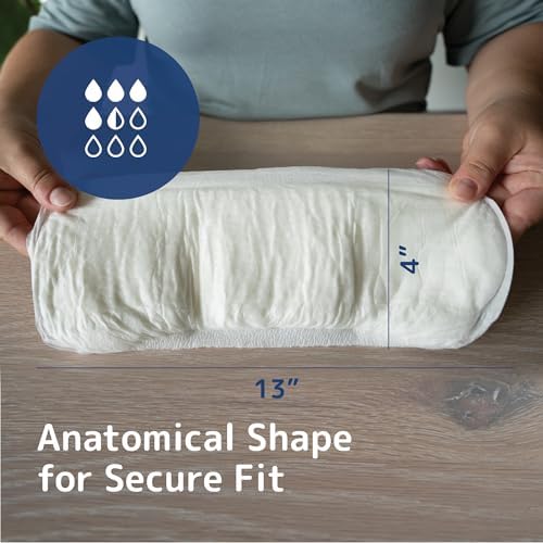Abena San Premium Incontinence Pads, Light Absorbency, (Sizes 1 to 3A), Size 3A, (Pack of 7, 196 Count Total)