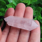 Acxico 1Pcs Rose Quartz Crystal Pendulum Pendant Necklace Chakra Gemstone Healing