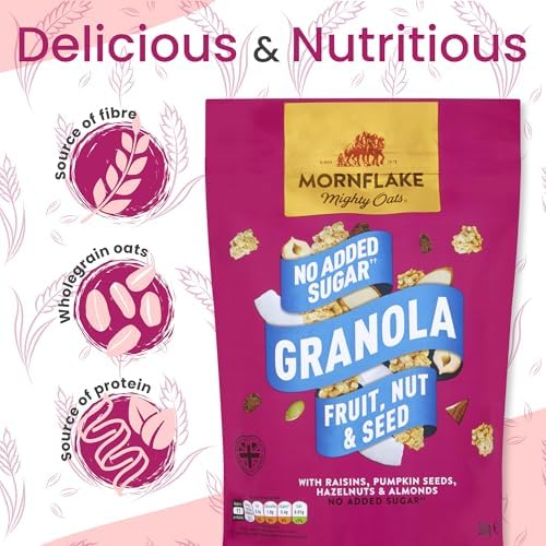Mornflake Fruit, Nut & Seed Oatbran Granola Pouch 500g - 6 Pack