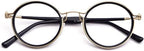 Pure Titanium Retro Round Reading Glasses for Men and Women, Anti-Blue Light Anti-Fatigue Cheaters Reader, Stylish Lightweight Computer Presbyopia Eye Glasses