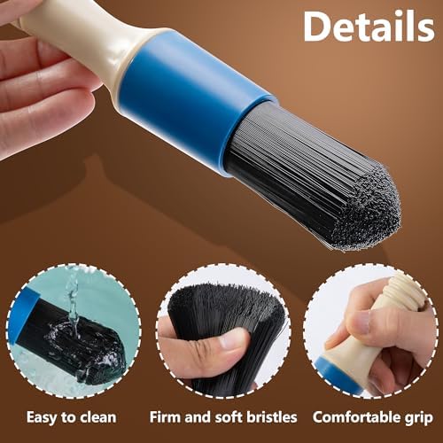 moonoom Parts Washer Brush with Hose- Wear Resistant Parts Cleaning Brush with 31 Inch Long Hose- Parts Cleaner Flow Through Replacement Brush for Parts Cleaning