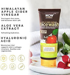 WOW Skin Science Apple Cider Vinegar Face Wash Gel - Deep Pore Cleansing For Smooth Skin,Helps Remove Blackheads- Daily Cleaner & Moisturizer For Men,Women & Teens - 100ml,Clear