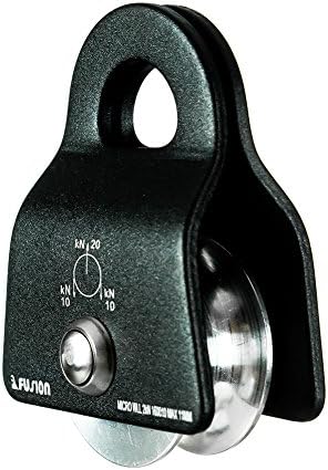 Fusion Climb Ekat Micro Aluminum Side Swing Pulley, Backyard Zipline, Trolley