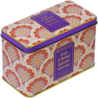 New English Teas Fruit & Herbal Tea Selection Gift Set – 40 Individually Wrapped Caffeine-Free Tea Bags in Decorative Floral Tin – Variety Pack including Peppermint, Berry, & Camomile