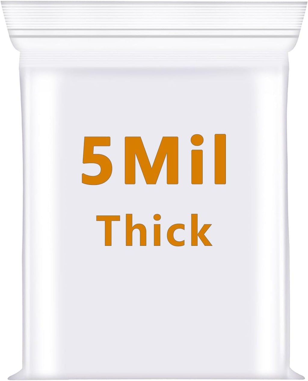100 PCS 4" x 6" Thick 5 Mil Clear Zip Poly Lock Plastic Bags Seal Reclosable Zip Bag Heavy-Duty Photo Cards Snacks Seeds Zipper Bags