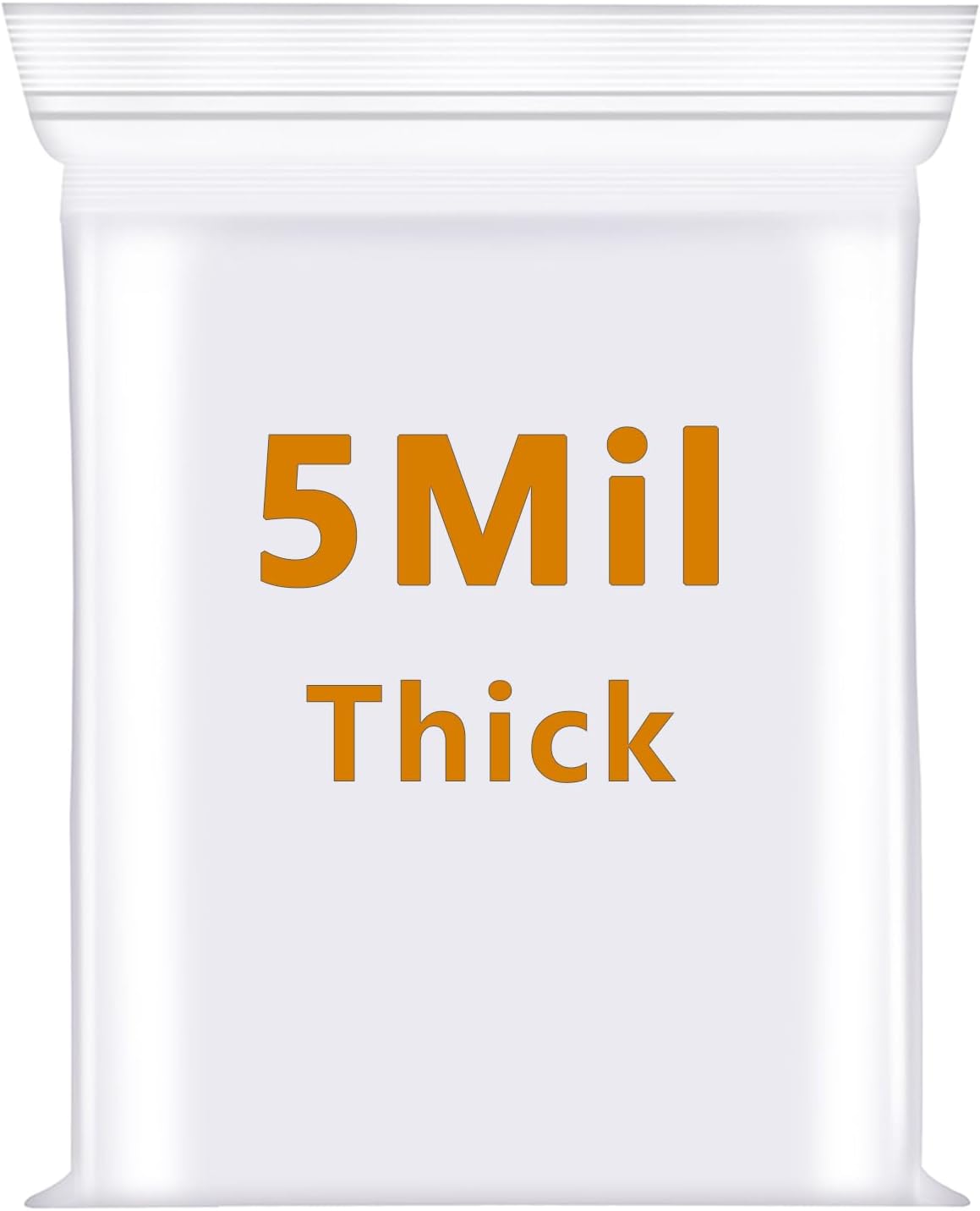 100 PCS 4" x 6" Thick 5 Mil Clear Zip Poly Lock Plastic Bags Seal Reclosable Zip Bag Heavy-Duty Photo Cards Snacks Seeds Zipper Bags