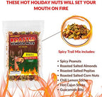 Roasted Reindeer Nuts Spicy Trail Mix - Funny holiday reindeer design - Edible gifts for Men - Spicy snack mix, Made in the USA