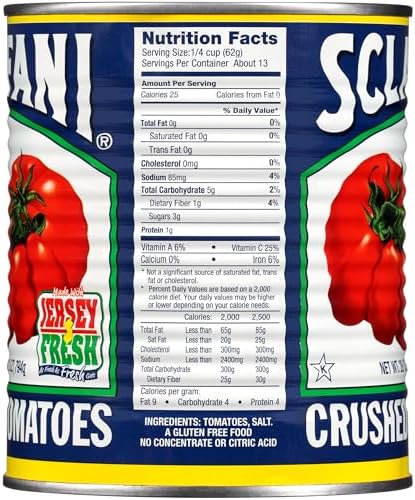 Sclafani Crushed Tomatoes, 28 Ounce (Pack of 12)