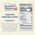 Kitchen Basics Unsalted Vegetable Stock, 32 oz (Pack of 12) For Delicious Dishes and Enhanced Flavors, Great for Vegetarian Recipes