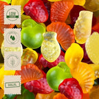 Halal Gummy Candy Fruit Mix | 5 Pound Variety Pack | Fruit Shaped Gummies | Assorted Fruit Flavors for Party Favors, Goody Bags, and Kids' Events