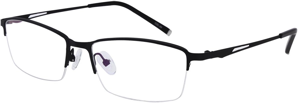 Photochromic Gray Mens Womens Reading Glasses +3.25 Metallic Half Rim Readers Spectacles
