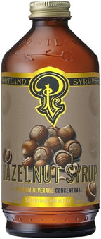Portland Syrups Hazelnut Syrup – Flavoring for Coffee, Lattes, Cold Brew, Macchiatos, Cocktails, Desserts – Ideal for Drinks & Adding a Hazelnut Touch to Any Beverage – 12 oz, 24 servings (Pack of 1)