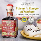 Giusti Italian Balsamic Vinegar of Modena IGP - 3 Gold Medals, Rich & Thick Gran Deposito Aceto Balsamico di Modena for Salads, Cheese & Finishing Touches, Made in Italy – 8.45 fl oz/250 ml -Pack of 1