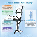 Hands Free Knee Crutch for Adults, Adjustable Kneepad, Four-Corner Non-Slip Base, Lightweight Aluminum, Left/Right Leg Support for Foot & Ankle Surgery Recovery, Crutch & Knee Scooter Alternative