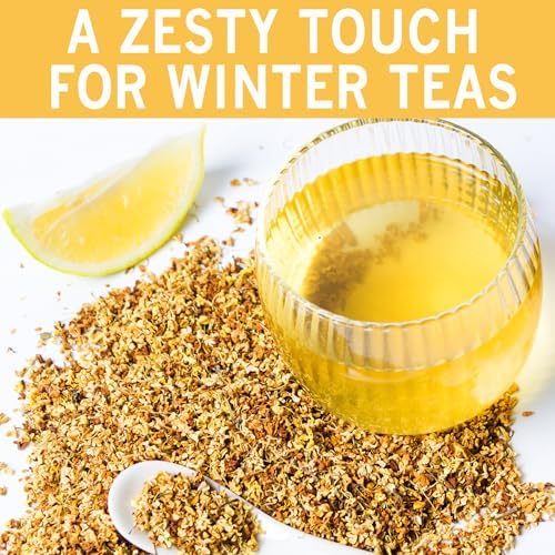 SPICES VILLAGE Dried Lemon Peel Granules, Lemon Zest Seasoning for Baking, (4 Oz), Citrus Fruit Seasoning for Cooking & Herb Tea - Kosher, Gluten Free, Non GMO, Resealable Bulk Bag