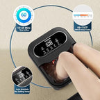 Ranjova Collapsible Foot Spa Electric Rotary Massage, Foot Bath with Heat, Bubble,Temp Control, and 24 Motorized Shiatsu Massage Balls, Pedicure Foot Spa Tub for Stress Relief (Black)