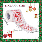 3 Rolls of Merry Christmas Santa Claus Toilet Paper Tissue Napkin Prank Fun Birthday Party Novelty Gift Idea