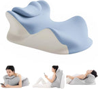 Wedge Pillow for Lovers, Multi-Purpose Orthopedic Support, Used for Acid Reflux, Leg Elevation After Operation, Back Pain Relief, Reading and Bed Rest (Upgrade-Blue)
