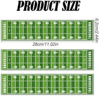 3pcs Football Edible Cake Borders, 28x6.2cm/11x2.44in Pre-Cut Rice Paper Sport Theme Cakes Side Trim Decorations Football Edible Cake Wrap Border for Parties