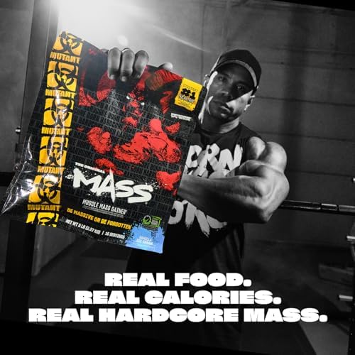Mutant Mass Weight Gainer Protein Powder – Build Muscle Size and Strength with 1100 Calories (Chocolate Fudge Brownie, 15 Pound (Pack of 1))