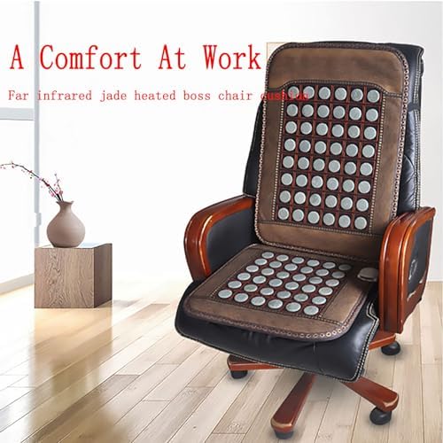 ICEMOB Far Infrared Jade Amethyst Heat Mat,Natural Jade Infrared Pad,Automatic Thermostat Massage Mats Full Body,Temperatura Ajustable,50X50cm/50X70cm